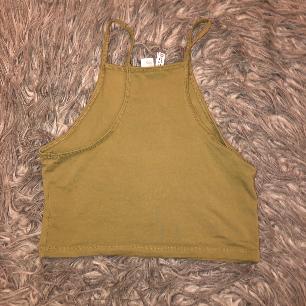 Olive green H$M tank top